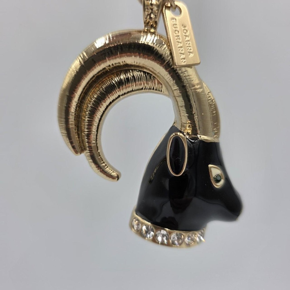 Joanna‎ Buchanan Capricorn Goat Hanging Ornament Gold & Black Color Christmas